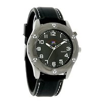 U.S. Polo Assn Black Finish Case Rubber Strap Quartz US9171