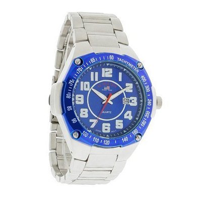 U.S. Polo Assn Formula Sport Blue Date Dial Quartz US8434