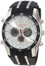 U.s. Polo Assn. Us9061 Black Rubber Strap Analog - Brand New!