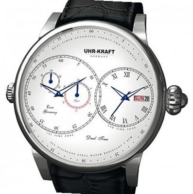 Uhr-Kraft DualTimer Dual Time Automatic Business Classic