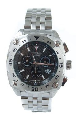 Dossenbach Stainless Steel Carbon Fibre Chrono Quartz