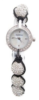 Equilibrium Shamballa Clear Diamante Ladies Bracelet