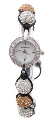 Equilibrium Shamballa Gold Diamante Ladies Bracelet