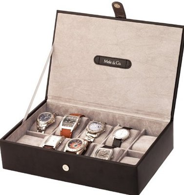 Leathersmith Black 10 Display Box Case New