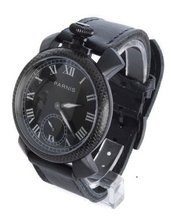 Parnis Manual Mechanical Black Face Black Strap