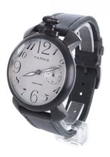Parnis Manual Mechanical White Face Black Strap