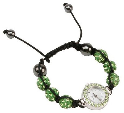 Sophia Shamballa Green Crystal Roman Dial