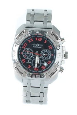 uUKM Gifts Dossenbach Rouge Chrono Quartz Black Face 