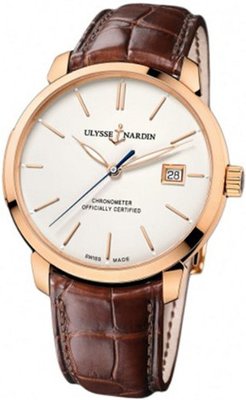 New Ulysse Nardin San Marco 18k Solid Rose Gold Automatic Chronometer 8156-111-2-91