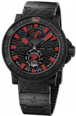 uUlysse Nardin MENS ULYSSE NARDIN MAXI MARINE DIVER BLACK SEA LIMITED WATCH 263-92-3C 