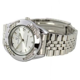 Charlie Jill Elegant  in Silver Dial Enchanted with Stunning Crystal Stainless Steel Bracelet, Perfect Gift Idea