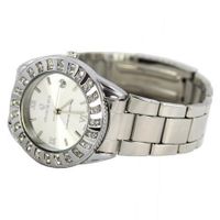 Charlie Jill Elegant  in Silver Dial Enchanted with Stunning Crystal Stainless Steel Bracelet, Perfect Gift Idea