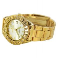 Charlie Jill  in Gold Dial 14K Gold Overlay with Swavorski Crystal Stone , Perfect Gift Idea