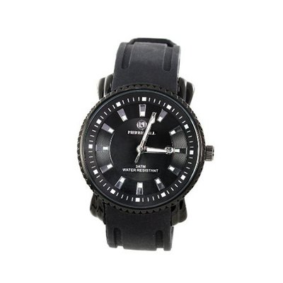 Pierre Jill Simply Manifest WAT0811MBKBK  in Black Dial Black Silicone Strap
