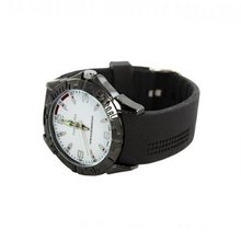 Plerre Jill 'Hevea'  in White Dial, Black Silicone Strap for Everyday Apparel