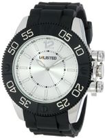 UNLISTED WATCHES UL1184 City Streets Silver Case Dial Black Bezel Black Strap