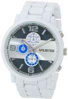 UNLISTED WATCHES UL1236 City Streets White Case White Bracelet Blue Details