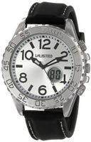 UNLISTED WATCHES UL1246 City Streets Round Silver Case Silver Dial Black Strap