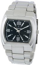 UNLISTED WATCHES UL5121 City Streets Silver Case Bracelet Black Dial