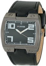 UNLISTED WATCHES UL8006 City Streets Triple Black Barrel Analog Strap