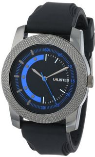 uUnlisted Watches UNLISTED WATCHES UL1259 City Streets Round Knurled Bezel Strap 