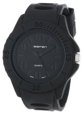 USMC Regimen RW1000 Classic Analog Stencil Dial with Black Case and Black Silicone Strap