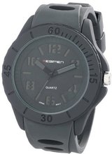 USMC Regimen RW1001 Classic Analog Stencil Dial with Gray Case and Gray Silicone Strap