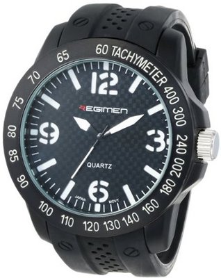 USMC Regimen RW1010 Classic Analog with Black Case, Faux Carbon Fiber Dial and White Markings