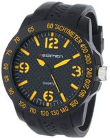 USMC Regimen RW1011 Classic Analog with Black Case, Faux Carbon Fiber Dial and Yellow Markings