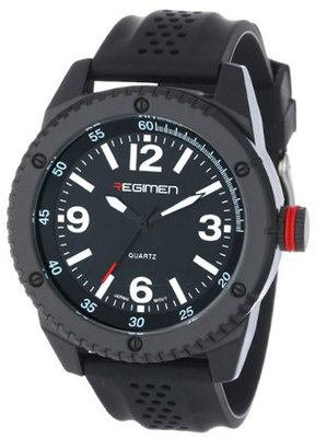USMC Regimen RW1022 Black Analog with Black Dial and White Markings