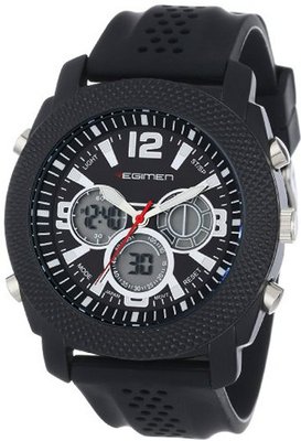 USMC Regimen RW1030 Black Analog-Digital Chronograph
