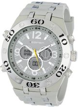 USMC Regimen RW1040 White & Silvertone Analog-Digital Chronograph