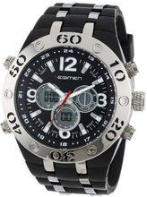 USMC Regimen RW1041 Black & Silvertone Analog-Digital Chronograph with White Markings