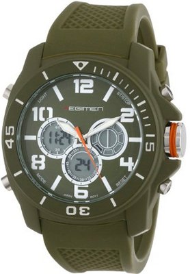 USMC Regimen RW1071 Green Analog-Digital Chronograph