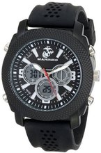 USMC Wrist Armor 37100003 U.S. Marine Corps C21 Analog-Digital Display Japanese Quartz Black