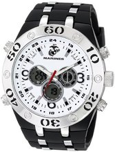 USMC Wrist Armor 37100008 U.S. Marine Corps C23 Analog-Digital Display Japanese Quartz Black