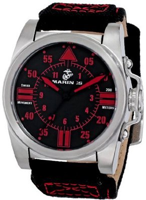 USMC Wrist Armor 37WA010001A Analog Display Swiss Quartz Black