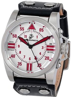 USMC Wrist Armor 37WA010601A Analog Display Swiss Quartz Black