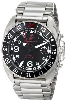 USMC Wrist Armor 37WA014001A Analog Display Swiss Quartz Silver