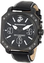 USMC Wrist Armor 37WA0142G01A Analog Display Swiss Quartz Black