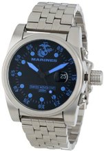 USMC Wrist Armor WA111 Stainless Steel Swiss Quartz