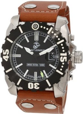 USMC Wrist Armor WA122 Stainless Steel Swiss Quartz With Tritium