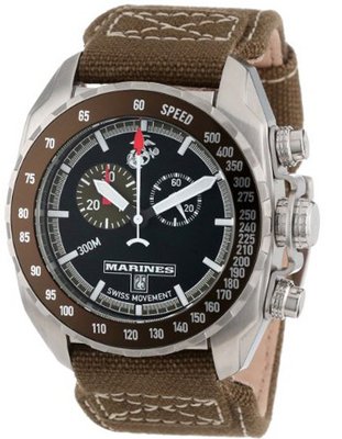 USMC Wrist Armor WA132 Stainless Steel Swiss Quartz