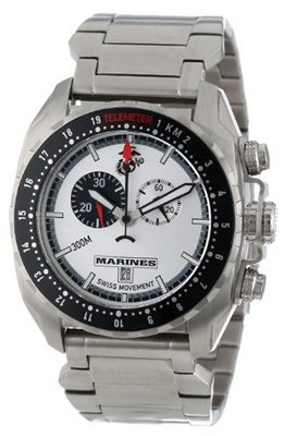 USMC Wrist Armor WA133 Stainless Steel Swiss Quartz