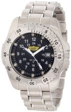 Uzi Uzi-032-SS The Defender Tritium H3 Silver Stainless Steel Strap