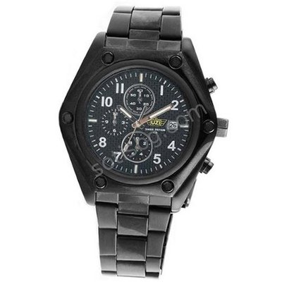 Uzi UZI-18B Ballistic Chronograph Black Dial Zulu Strap