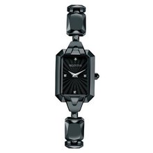 VALENTINO MINI GEMME Swiss IP Black All Stainless Steel Diamond Embellished Bracelet V60SBQ6809I S110