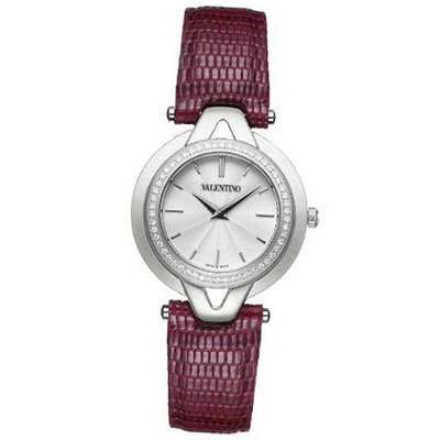 VALENTINO V Swiss All Stainless Steel Silver Tone 54 Diamonds Strap V38SBQ9102 S800