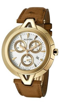 Valentino V-Valentino Chronograph Gold Plated Steel Casual Strap V51LCQ5002-S497