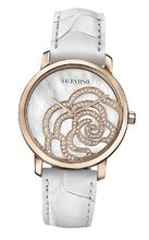 Valentino V41SBQ5091SSA01 Rose Gold-Plated Diamond White Crocodile Leather